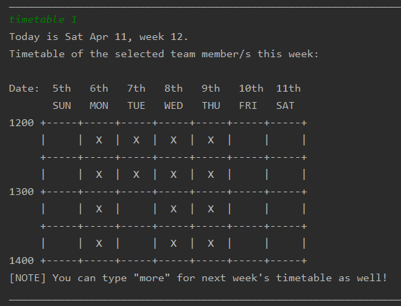 timetable 1